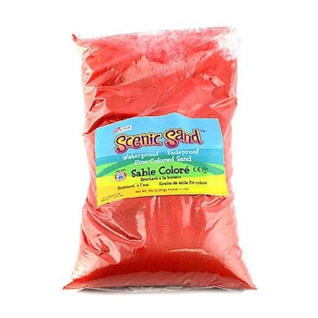 Scenic Sand Scenic Sand 14551 5 lbs Activa Scenic Sand Bag; Bright Red 14551